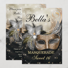 Invitaciones a la fiesta de cumpleaños de mascarad
