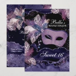 Invitaciones a la fiesta de cumpleaños de mascarad