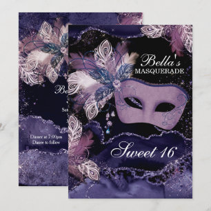 Invitaciones a la fiesta de cumpleaños de mascarad