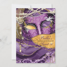 Invitaciones a la fiesta de cumpleaños de mascarad