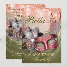 Invitaciones a la fiesta de cumpleaños de mascarad