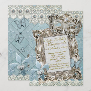 Invitaciones a la fiesta de cumpleaños de Masquera