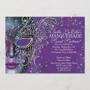 Invitaciones a la fiesta de cumpleaños de Masquera