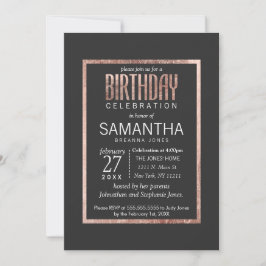 Invitaciones a la fiesta de cumpleaños de moda Fau