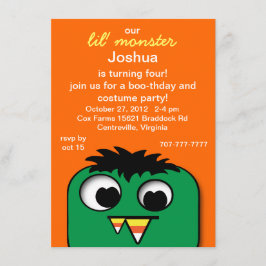 Invitaciones a la fiesta de cumpleaños de Monster