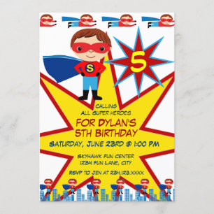 Invitaciones a la fiesta de cumpleaños de niños su