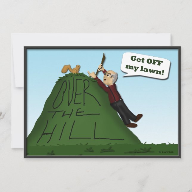 Invitaciones a la fiesta de cumpleaños de Over the (Anverso)