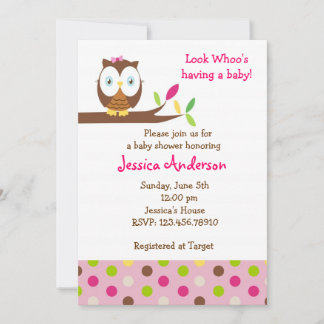 Invitaciones a la fiesta de cumpleaños de Owl Whoo