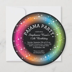 Invitaciones a la fiesta de cumpleaños de Pajama S