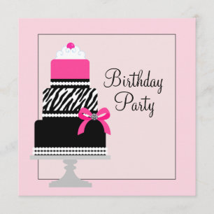 Invitaciones a la fiesta de cumpleaños de pastelit