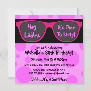 Invitaciones a la fiesta de cumpleaños de Personal