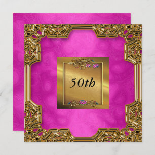 Invitaciones a la fiesta de cumpleaños de Pink Hot