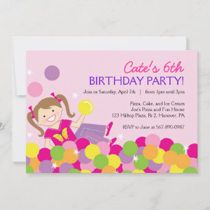 Invitaciones a la fiesta de cumpleaños de Pit Ball
