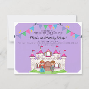 Invitaciones a la fiesta de cumpleaños de princesa