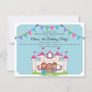 Invitaciones a la fiesta de cumpleaños de princesa