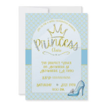 Invitaciones a la fiesta de cumpleaños de Princess