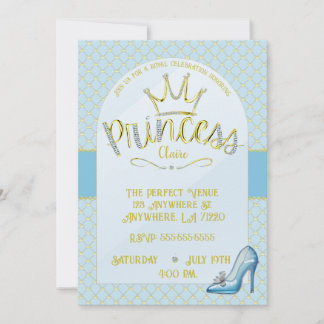 Invitaciones a la fiesta de cumpleaños de Princess