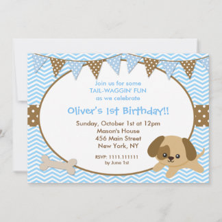 Invitaciones a la fiesta de cumpleaños de Puppy