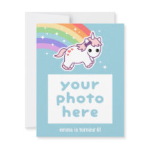 Invitaciones a la fiesta de cumpleaños de Rainbow