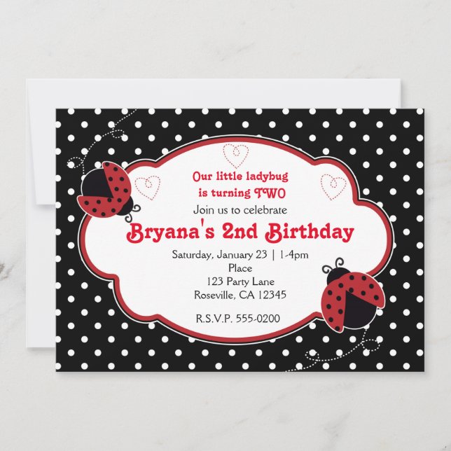 Invitaciones a la fiesta de cumpleaños de Red & Bl (Anverso)