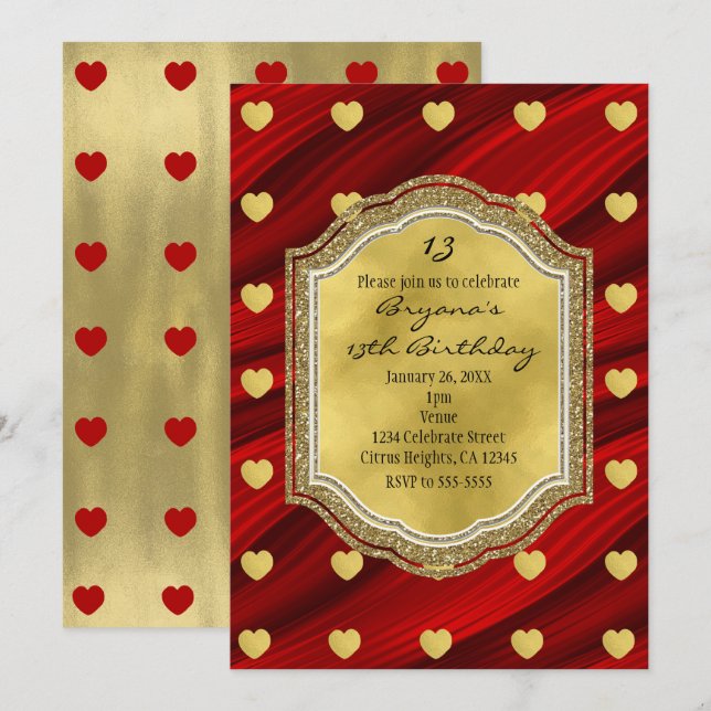 Invitaciones a la fiesta de cumpleaños de Red & Go (Anverso / Reverso)