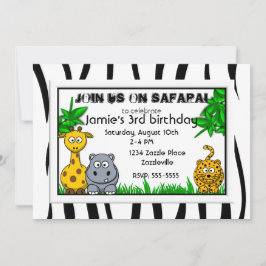 Invitaciones a la fiesta de cumpleaños de Safari