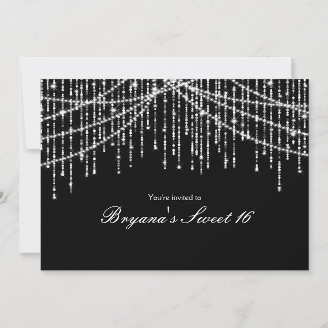 Invitaciones a la fiesta de cumpleaños de Sparkle  (Anverso)