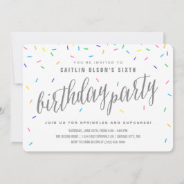 Invitaciones a la fiesta de cumpleaños de Sprinkle