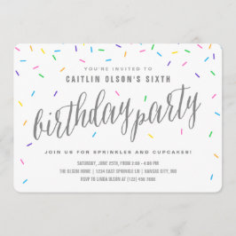 Invitaciones a la fiesta de cumpleaños de Sprinkle