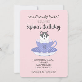 Invitaciones a la fiesta de cumpleaños de Tea Cup 