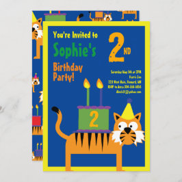 Invitaciones a la fiesta de cumpleaños de Tiger An
