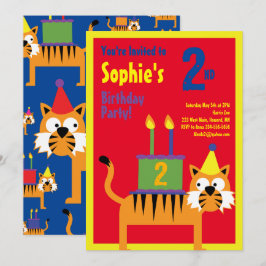 Invitaciones a la fiesta de cumpleaños de Tiger An