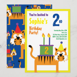 Invitaciones a la fiesta de cumpleaños de Tiger An