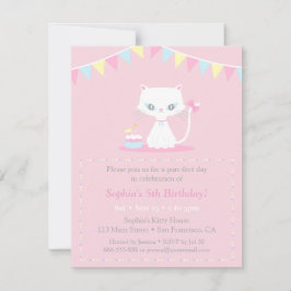 Invitaciones a la fiesta de cumpleaños de un gato 