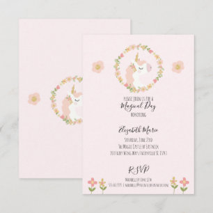 Invitaciones a la fiesta de cumpleaños de Unicorni