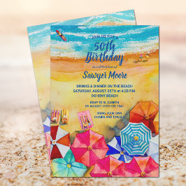 Invitaciones a la fiesta de cumpleaños de Watercol