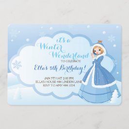 Invitaciones a la fiesta de cumpleaños de Winter W