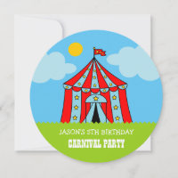 Invitaciones a la fiesta de cumpleaños del carnava