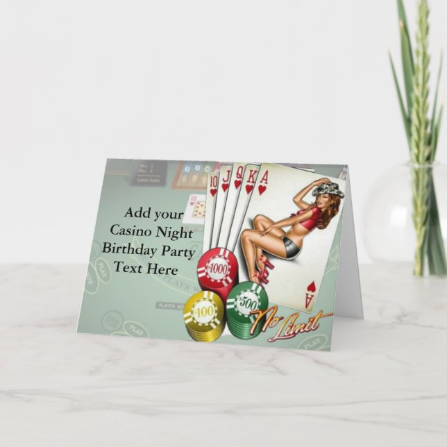 Invitaciones a la fiesta de cumpleaños del Casino  (Anverso)