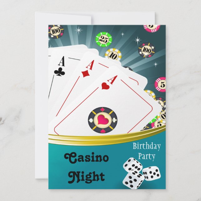 Invitaciones a la fiesta de cumpleaños del Casino  (Anverso)