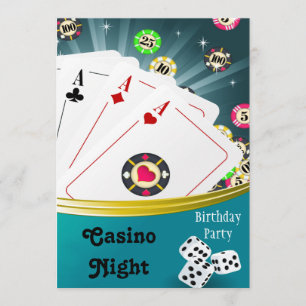 Invitaciones a la fiesta de cumpleaños del Casino 