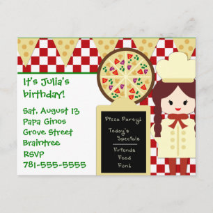 Invitaciones a la fiesta de cumpleaños del Chica F
