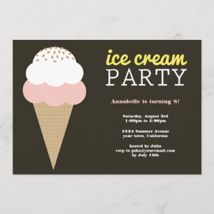 Invitaciones a la fiesta de cumpleaños del Crema d