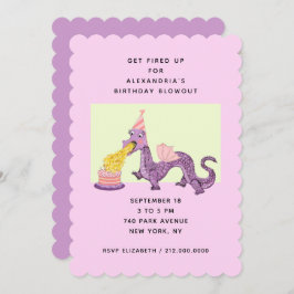 Invitaciones a la fiesta de cumpleaños del dragón