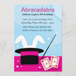 Invitaciones a la fiesta de cumpleaños del espectá