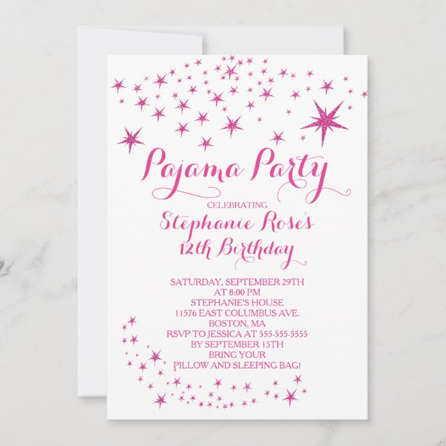 Invitaciones a la fiesta de cumpleaños del Fiesta  (Anverso)