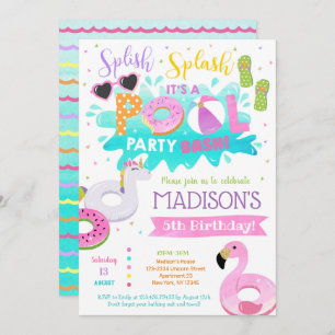 Invitaciones a la fiesta de cumpleaños del grupo p