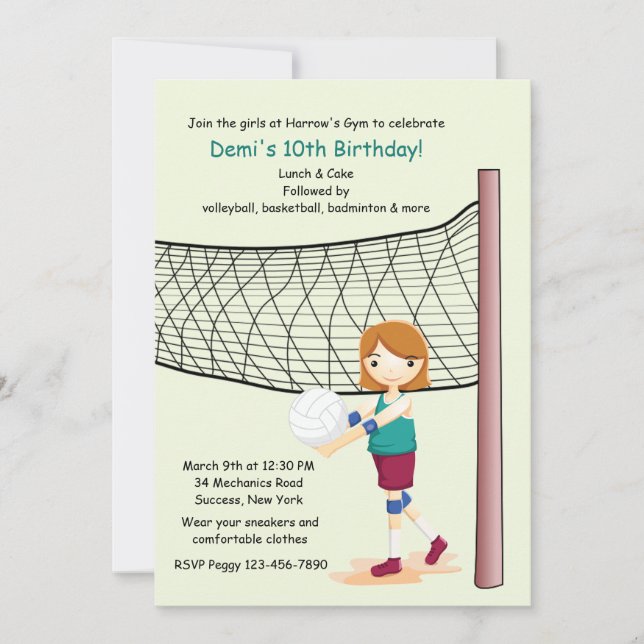 Invitaciones a la fiesta de cumpleaños del jugador (Anverso)