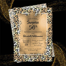 Invitaciones a la Fiesta de Cumpleaños del Leopard