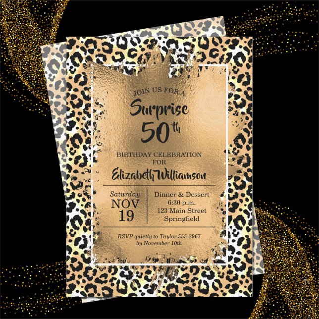Invitaciones a la Fiesta de Cumpleaños del Leopard (Subido por el creador)